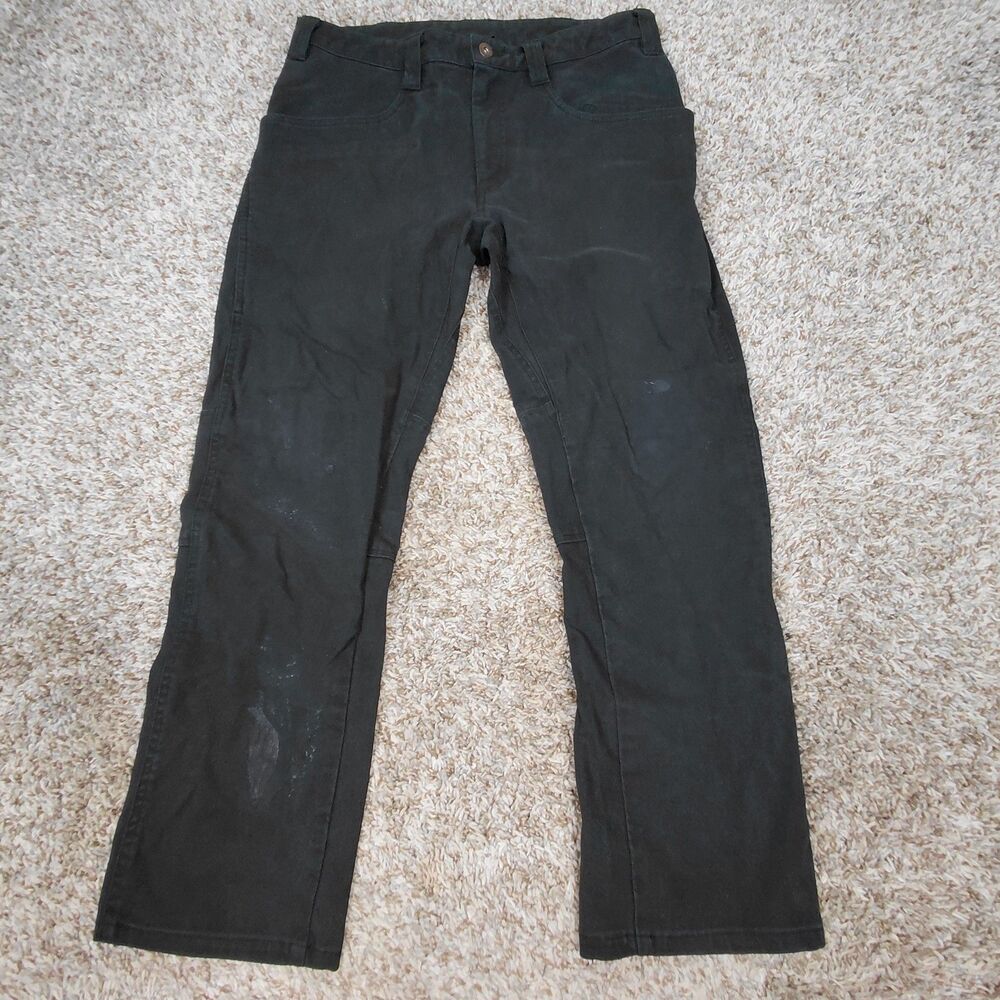 1620 Workwear Pants Men's 34x28 Black Canvas Cordura Stretch